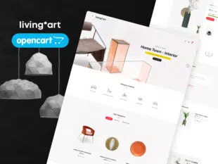 LivingArt - Pulisci il tema reattivo OpenCart per la decorazione domestica