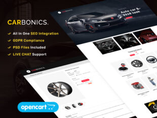 Carbonics - OpenCart Responsive Theme for Automotive & Cars Carbonics - OpenCart Responsive Theme for Automotive & Cars