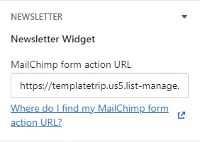 Shopify - How to add MailChimp Newsletter URL - TemplateTrip