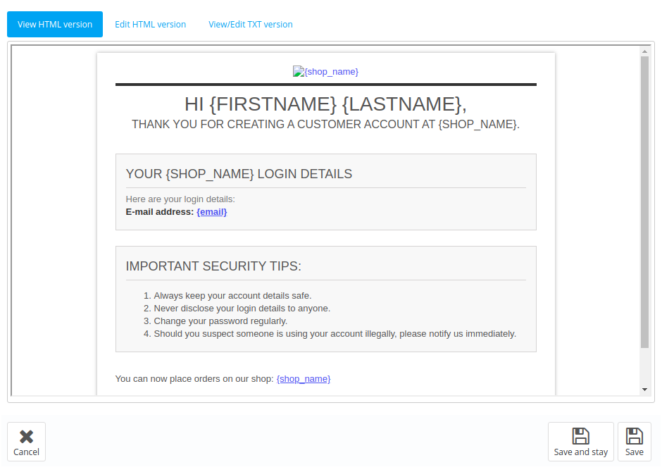 Prestashop - How to Edit Email Templates