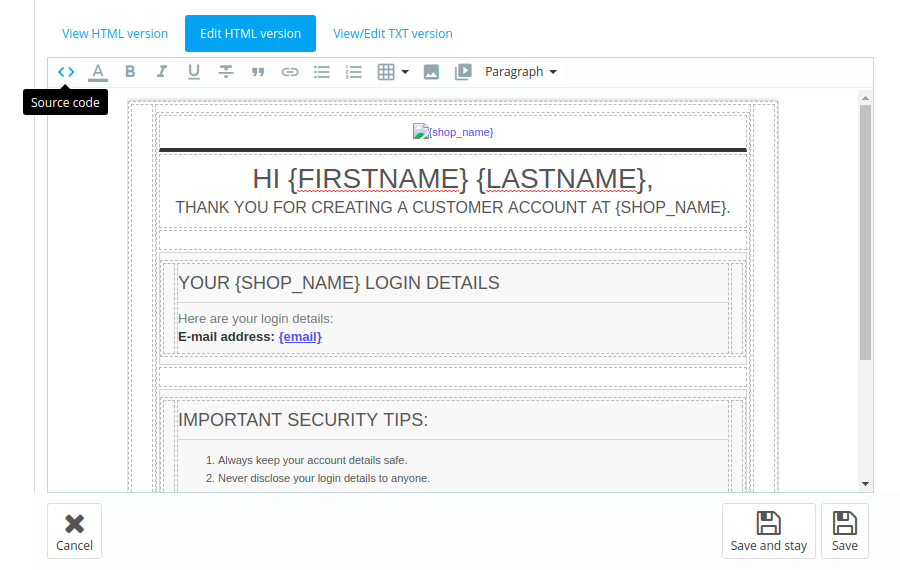 Prestashop - How to Edit Email Templates