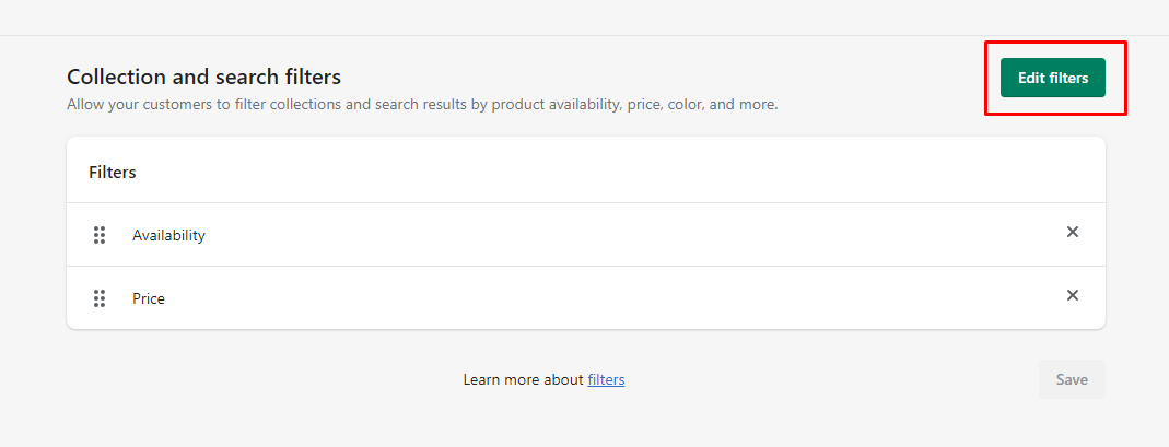 Shopify - How to Add Variants-Filter in Collection page