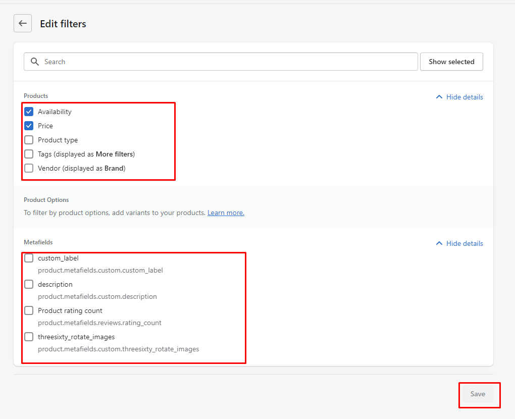 Shopify - How to Add Variants-Filter in Collection page