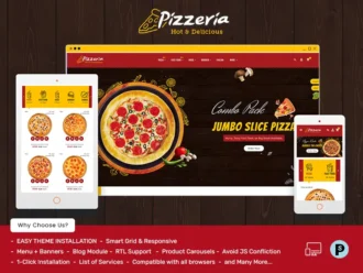 Pizzeria - PrestaShop Theme for Online Pizza & Fast Food Store