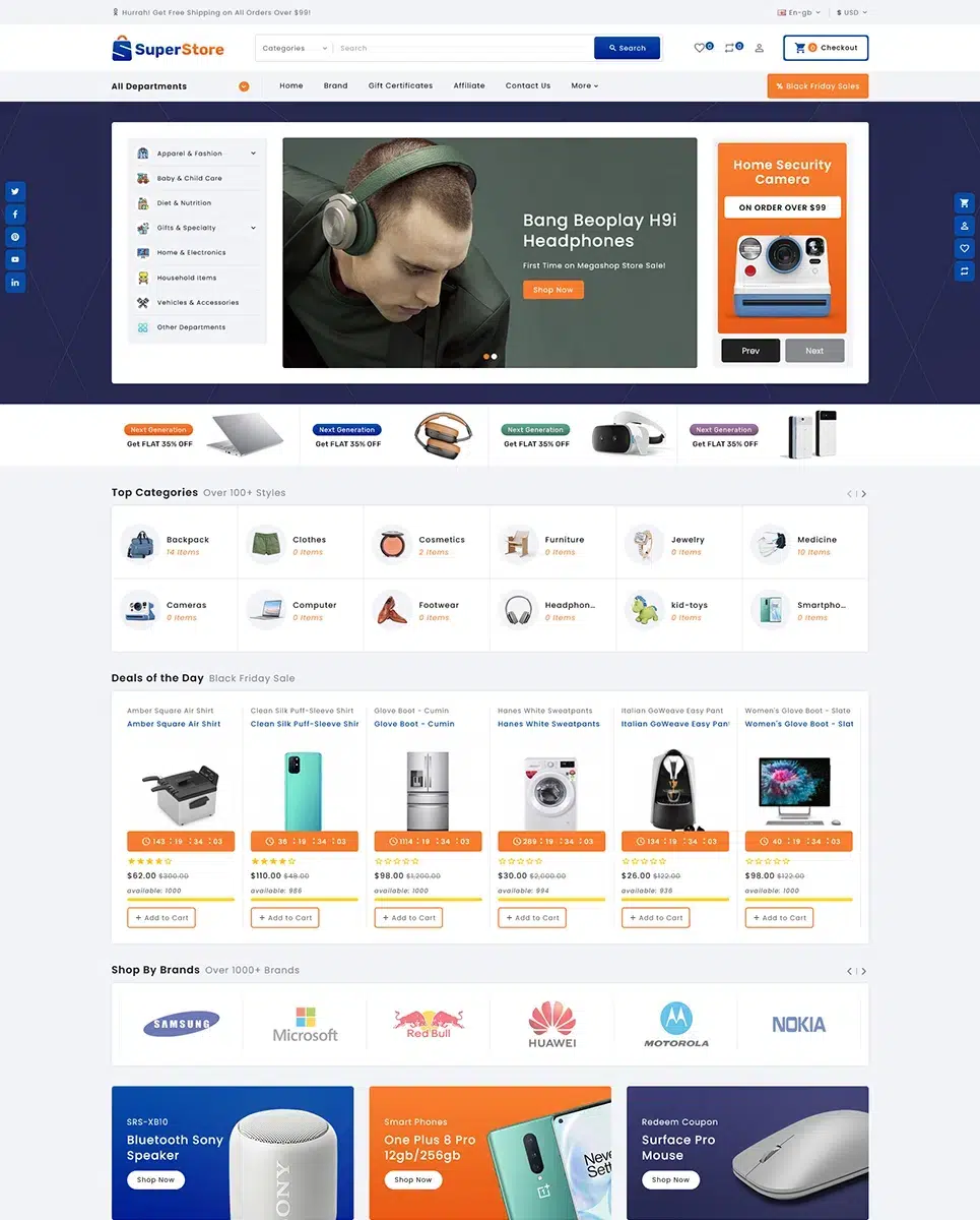 Superstore - Electronics And Computers Multipurpose Opencart Responsive Theme