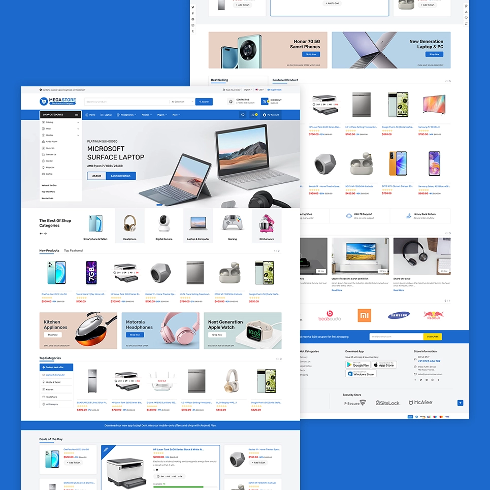 Megastore - Electronics & Gadgets Marketplace Store for Shopify OS 2.0