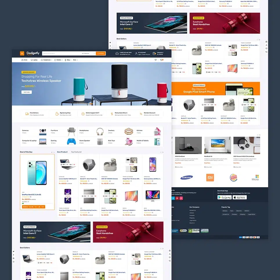 Gadgetly – Marktplatz für Elektronik und Gadgets für das Shopify OS 2.0-Design