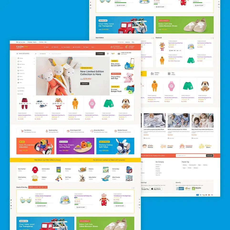 Kinderjoy - Kids Fashion &Amp; Toys Store Shopify Os2.0 Multipurpose Responsive Theme