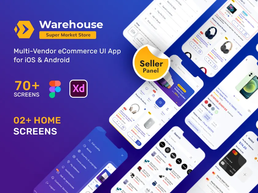 Warehouse Electronics E-Commerce-App (Figma &Amp; Adobe Xd-Vorlage)