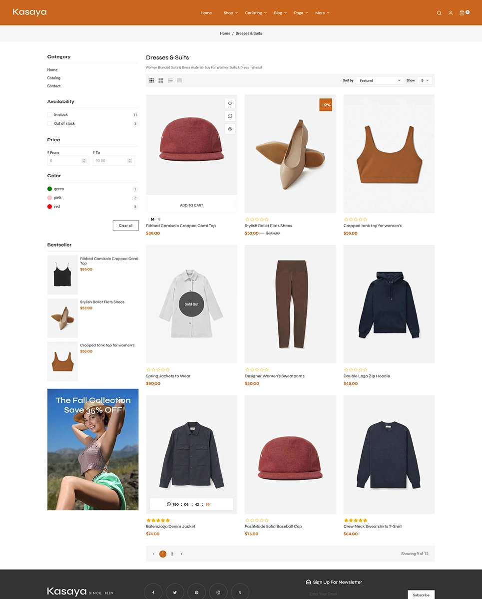Kasaya - Crafted Fashion & Boutique Theme for Shopify