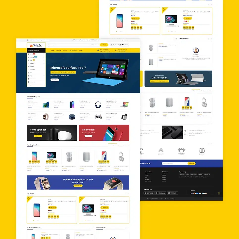 Techyguy - Electronics And Computers Multipurpose Shopify Responsive Theme