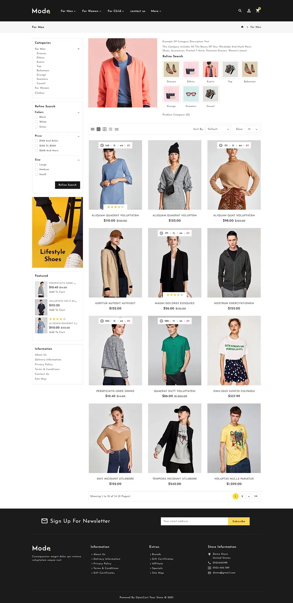 Mode - Opencart Theme For Online Fashion Store