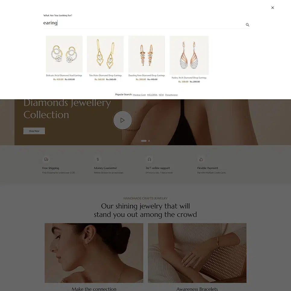 Menoa – Luxuriöser Schmuck & Imitation – Shopify Responsive Theme