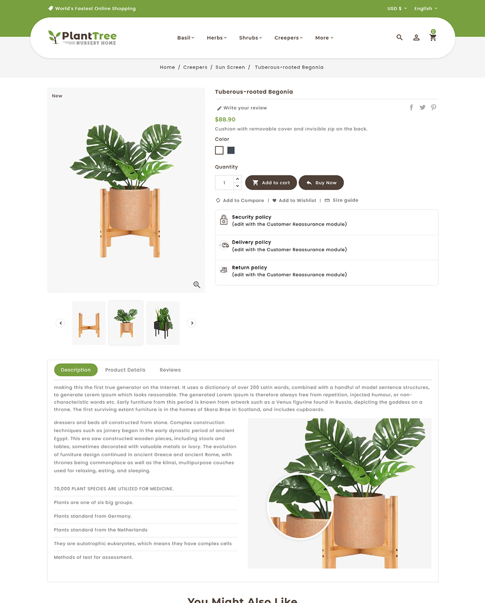 Planttree - Nursery &Amp; Plants - Prestashop Responsive Theme