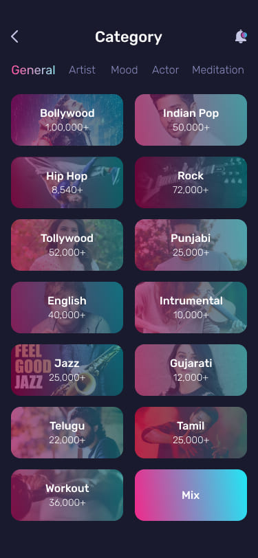 Playit - Kit interfaccia utente per app di musica moderna e podcast (modello Figma e Adobe Xd)