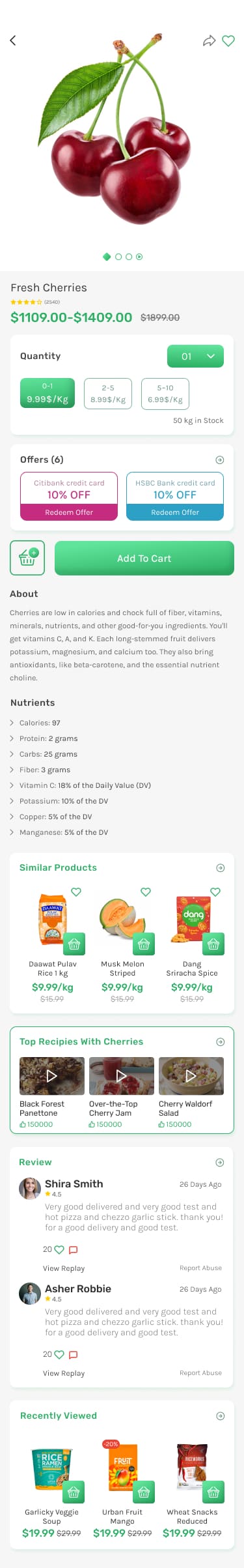 Aplikacja e-commerce Vegan Grocery Mall (szablon Figma i Adobe Xd)