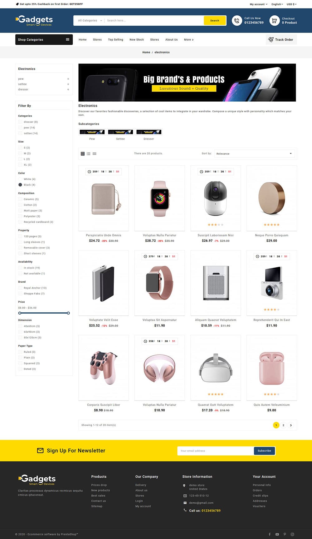 Gadgets Electronics - Multipurpose Responsive PrestaShop Theme - Image 3