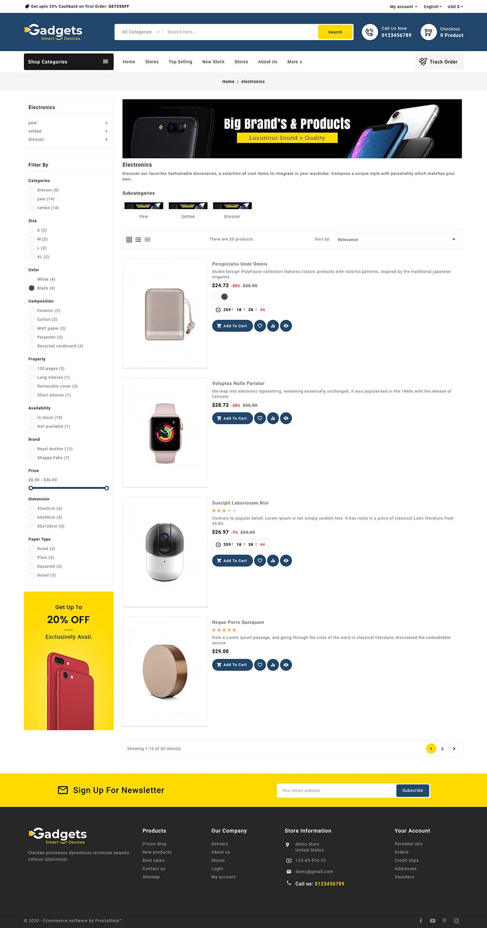 Gadgets Electronics - Multipurpose Responsive PrestaShop Theme - Image 4