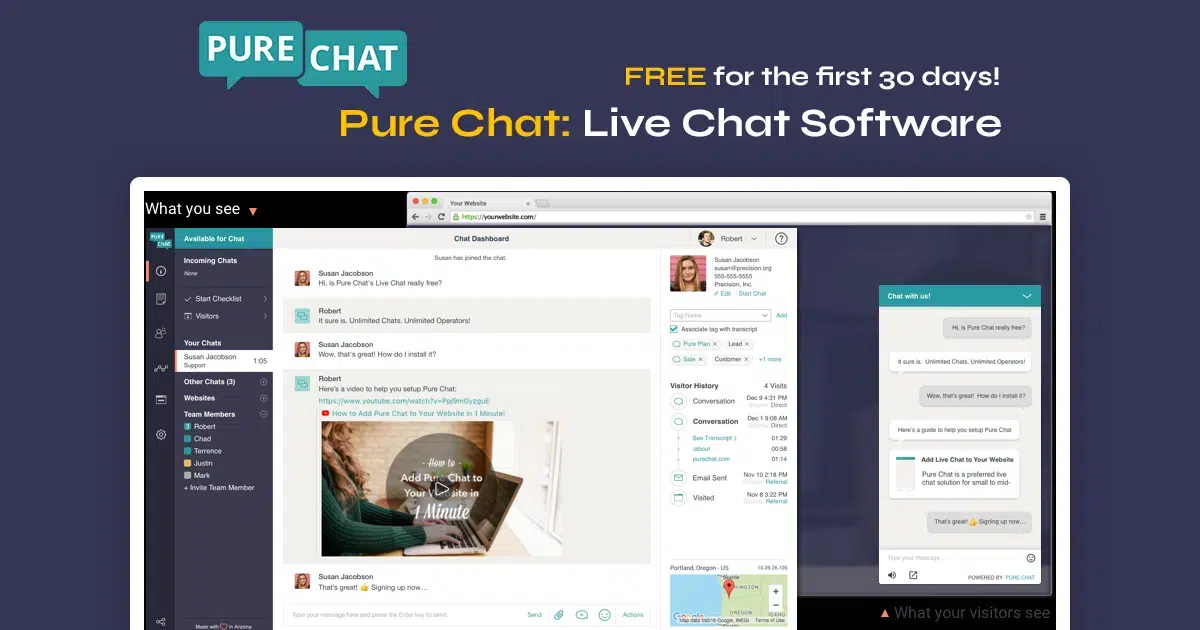Chat puro: complemento de chat en vivo