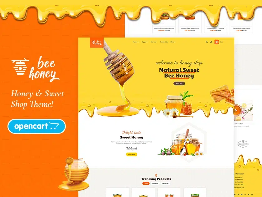 Miód - Agro Bee &Amp; Responsywny motyw Sweet Shop Opencart