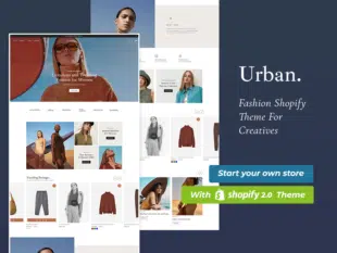 Urbano - Moda luxuosa e tendência Shopify 2.0 Tema responsivo