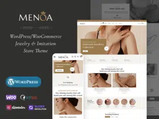 Menoa - Modern Jewelry & Imitation Store - WooCommerce Responsive Theme