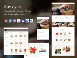 SavvyArt — rękodzieło i rękodzieło — najlepsze z przyjaznych konwersji motywów WooCommerce