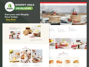 MoonPies - Negozio di torte e prodotti da forno - Shopify 2.0 Tema reattivo multiuso