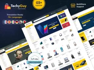 TechyGuy - Tema Responsivo de PrestaShop Multipropósito para Electrónica y Gadgets