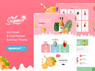 Summer Juices &Amp; Shakes - Opencart Responsive Theme