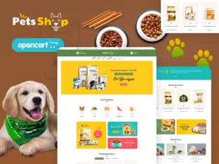 Pets Shop - Haustiere & Tiere OpenCart Responsive Theme