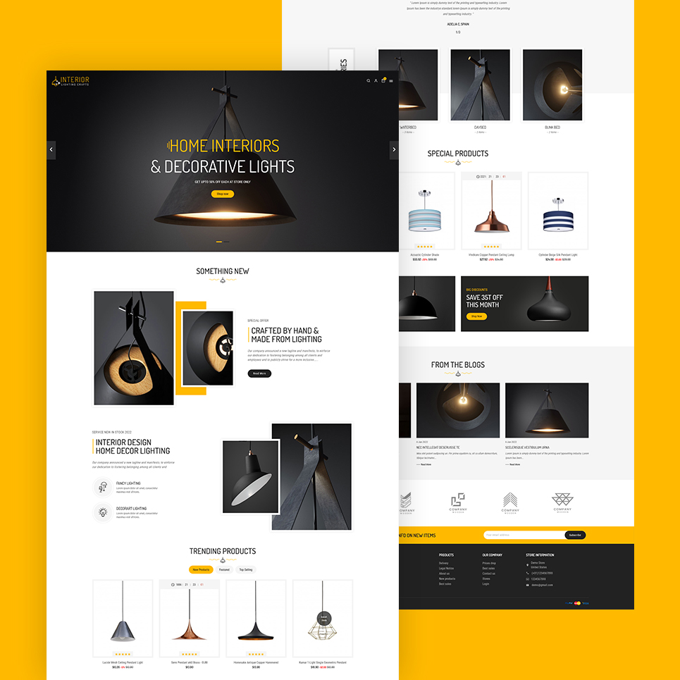 Interior Lighting - Modern PrestaShop Responsive Theme