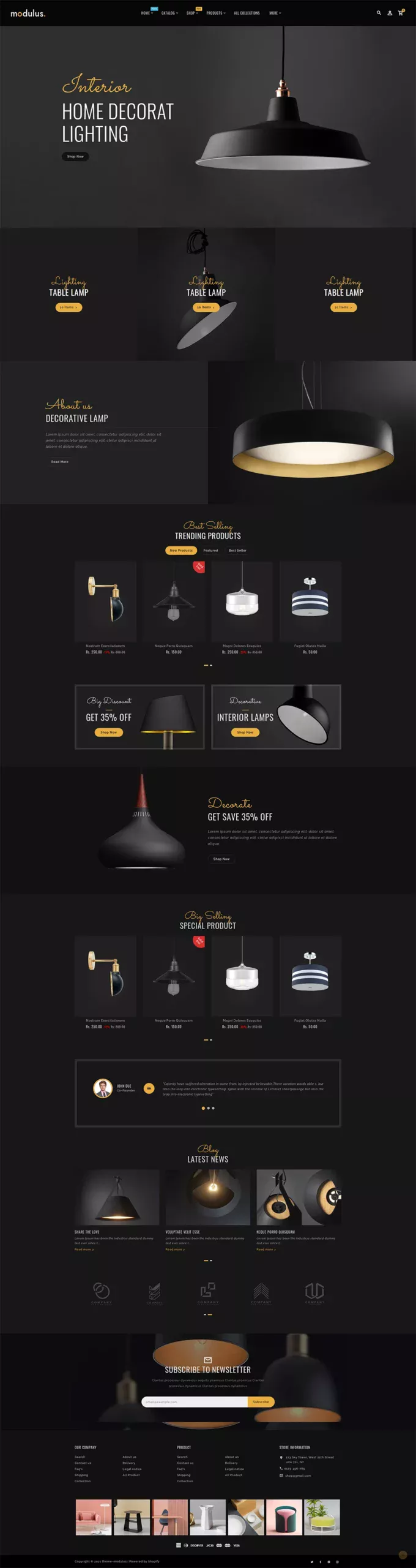 Modulus - Furniture & Interior Premium Shopify 2.0 Responsive Theme