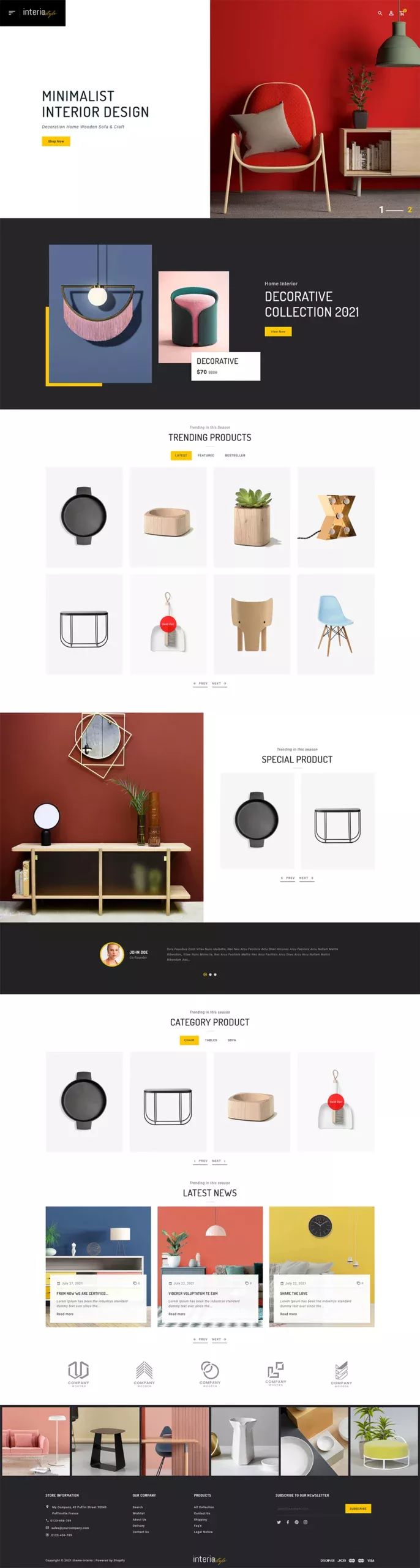 Interio - Furniture & Interior Multipurpose Shopify Responsive Theme Interio - Furniture & Interior Multipurpose Shopify Responsive Theme