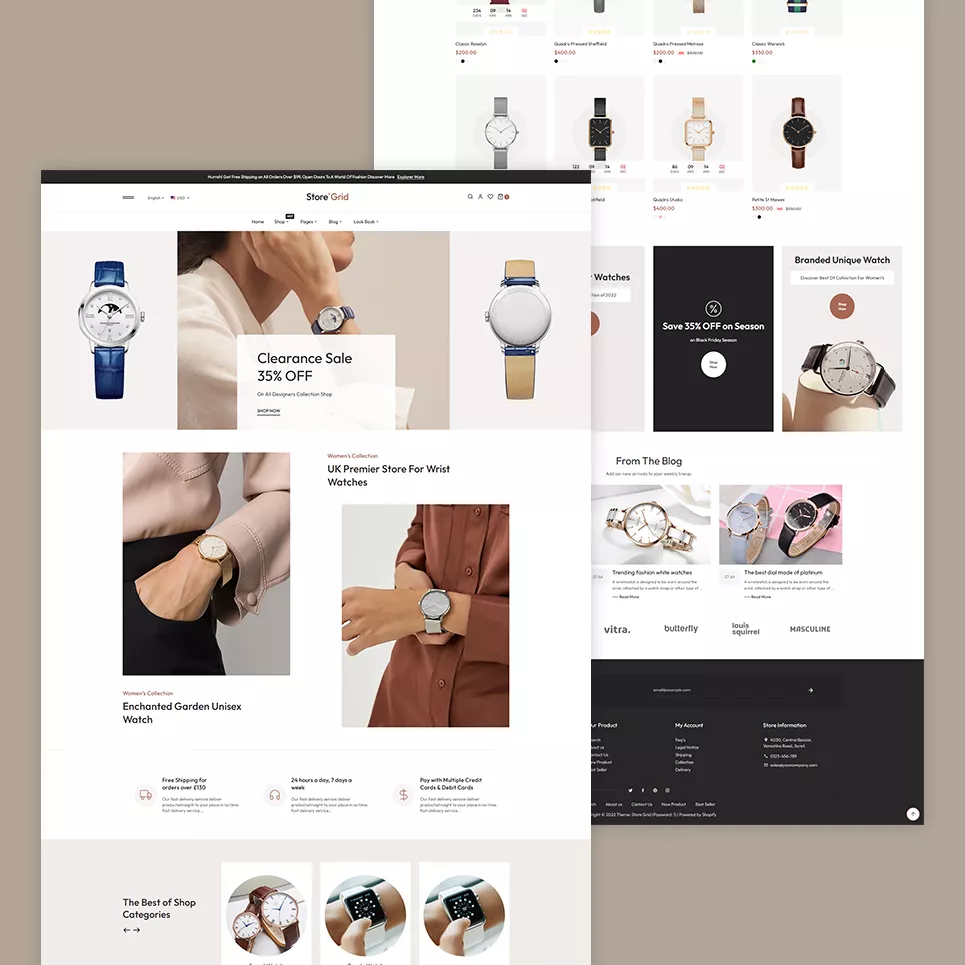 StoreGrid - Fashion & Accessory High level Shopify 2.0 Multi-purpose Theme