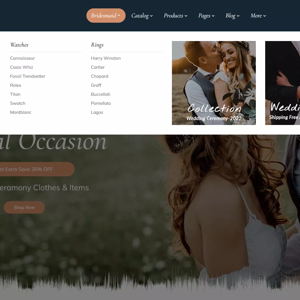 HappyLife - Minimal Shopify Responsive Theme for Wedding Stores