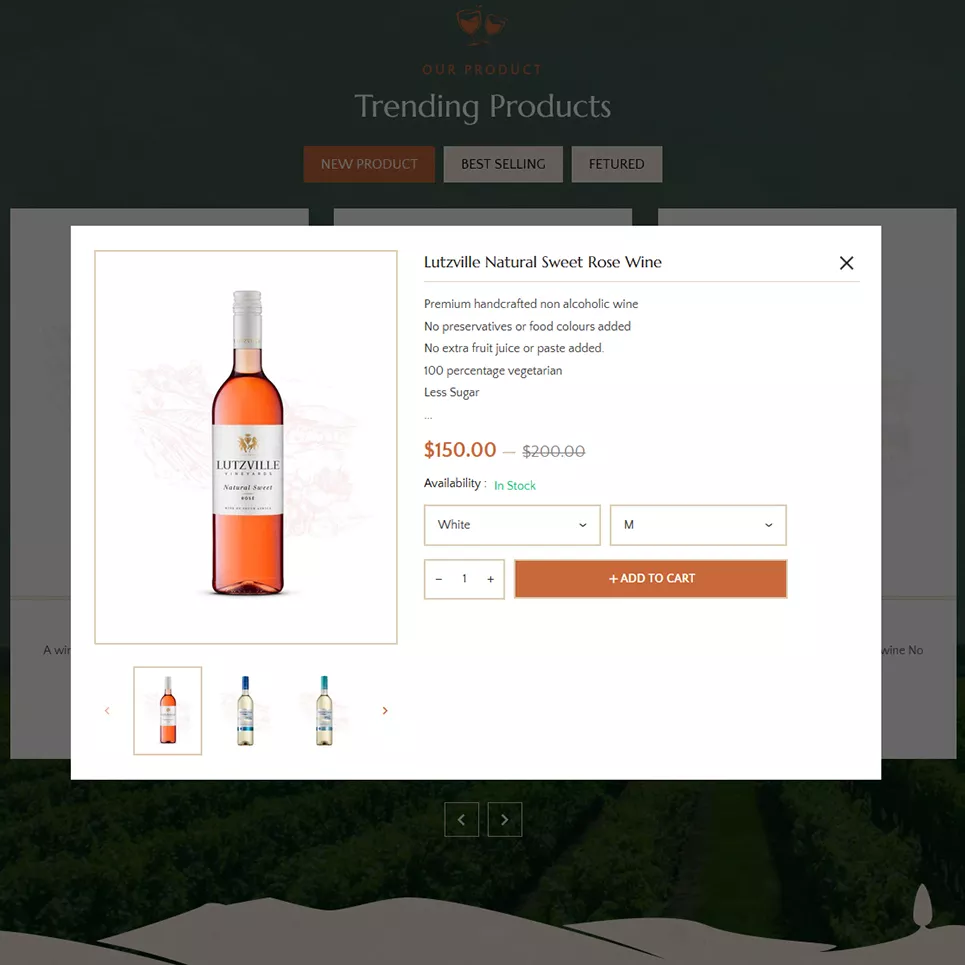 Winery - Modern Vineyard and Drinks - Shopify Multipurpose Responsive Theme