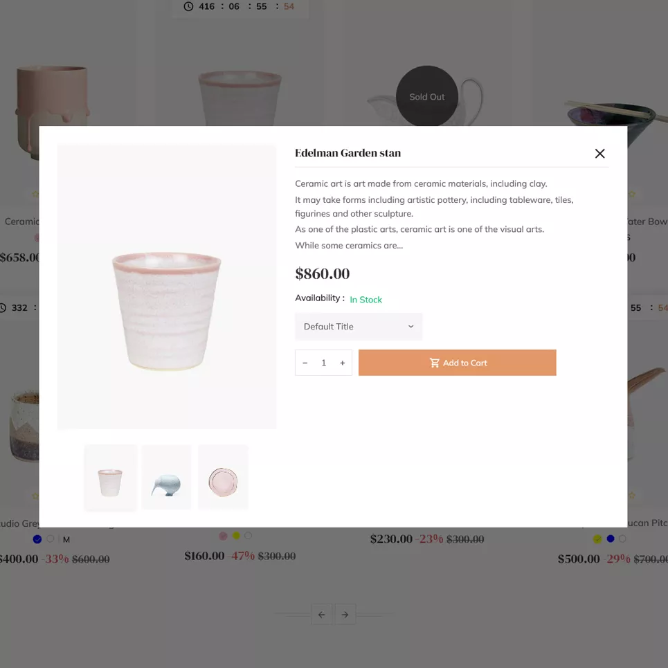 Earthen - Pottery and Ceramics Handmade - Shopify Theme