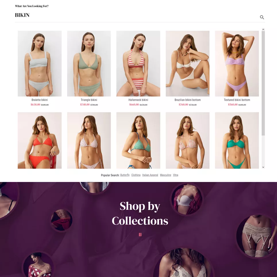 Sensuels - Luxurious Lingerie Store - Modern Shopify Online Store 2.0