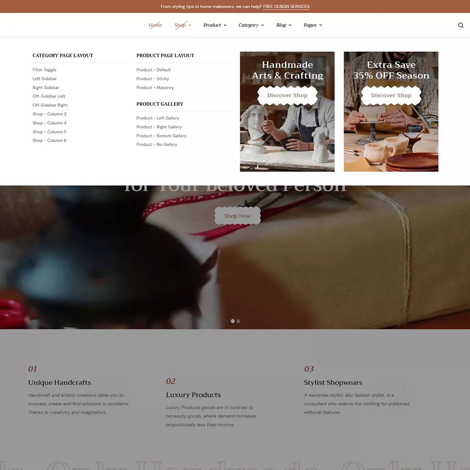 SavvyArt - Handmade & Crafting - Best of Conversion-Friendly WooCommerce Theme