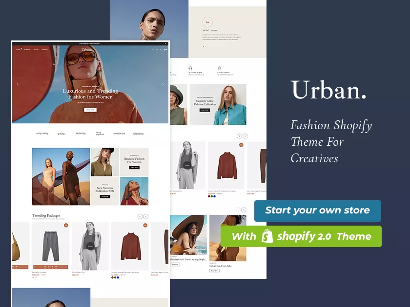 Urban- Luxurious and Trending Fashion Shopify 2.0 Responsive Theme