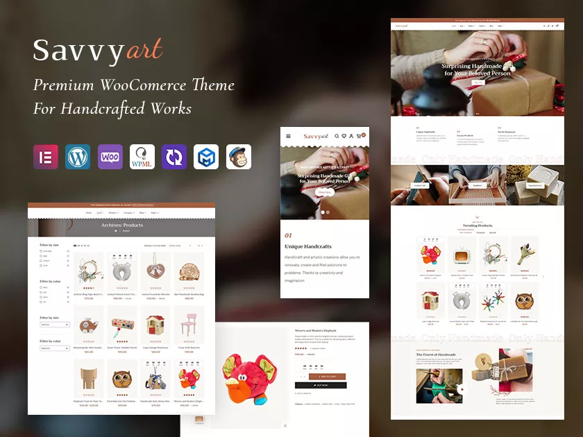 SavvyArt - Handmade & Crafting - Best of Conversion-Friendly WooCommerce Theme