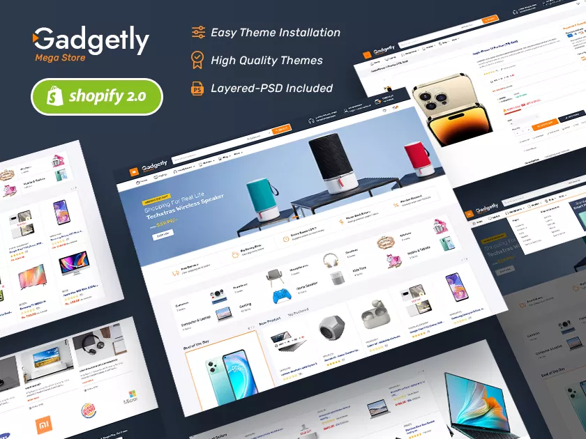 Gadgetly - Electronics & Gadgets Marketplace Store for Shopify OS 2.0 Theme