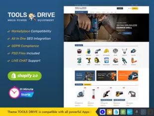 ToolsDrive & Equipment Store - Powerful Shopify Responsive Theme