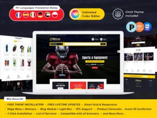 Sports Club - PrestaShop Responsive Theme
