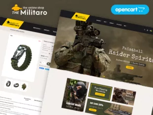 Military - OpenCart Responsive Theme for weapons store