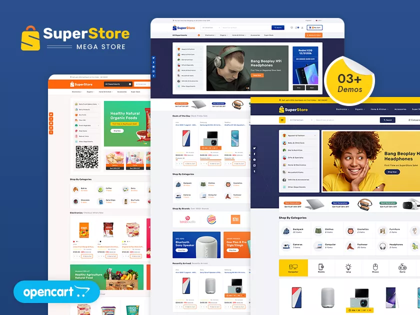 Superstore - Tema reattivo OpenCart multiuso per elettronica e computer