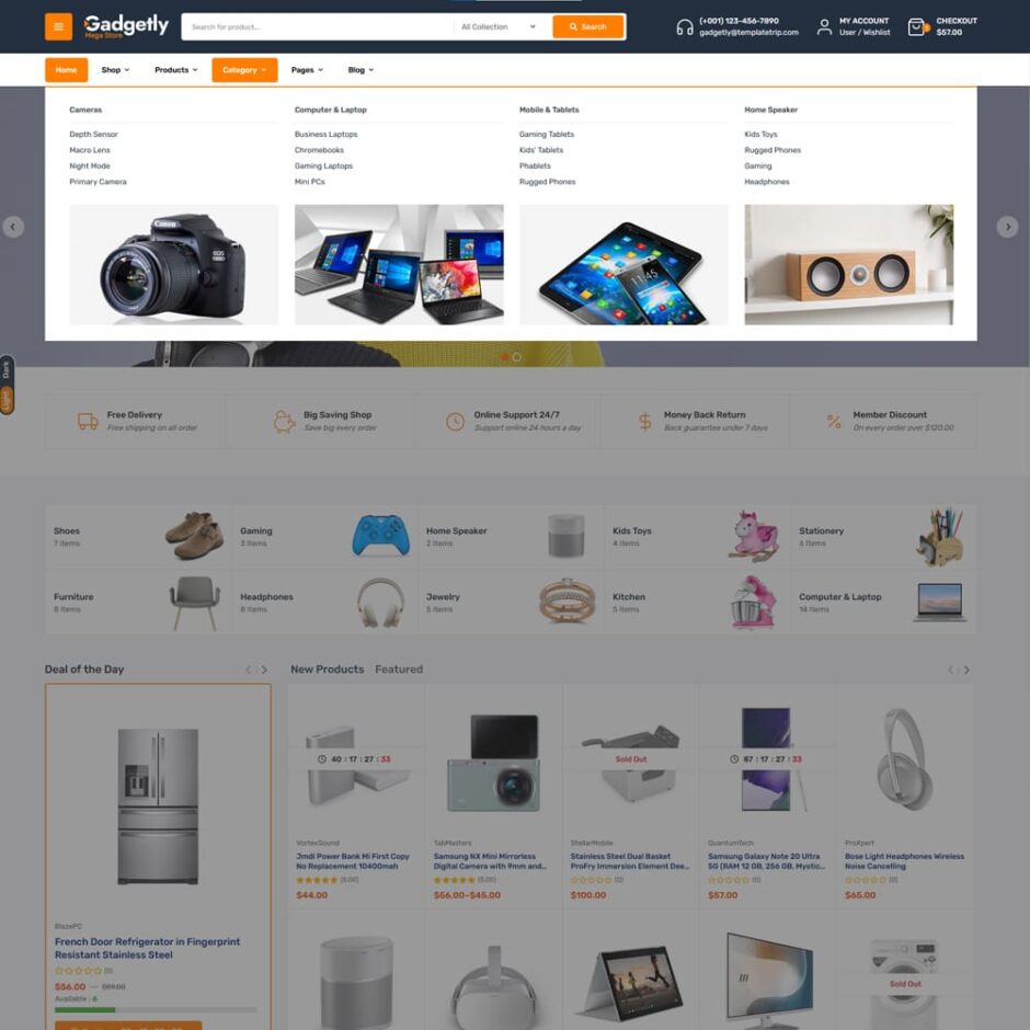 Gadgetly – WooCommerce Theme For Electronics & Gadgets Marketplaces