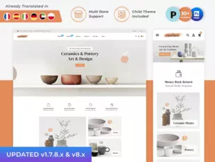 Earthen - Pottery & Ceramics Handmade PrestaShop Theme Earthen - Pottery & Ceramics Handmade PrestaShop Theme