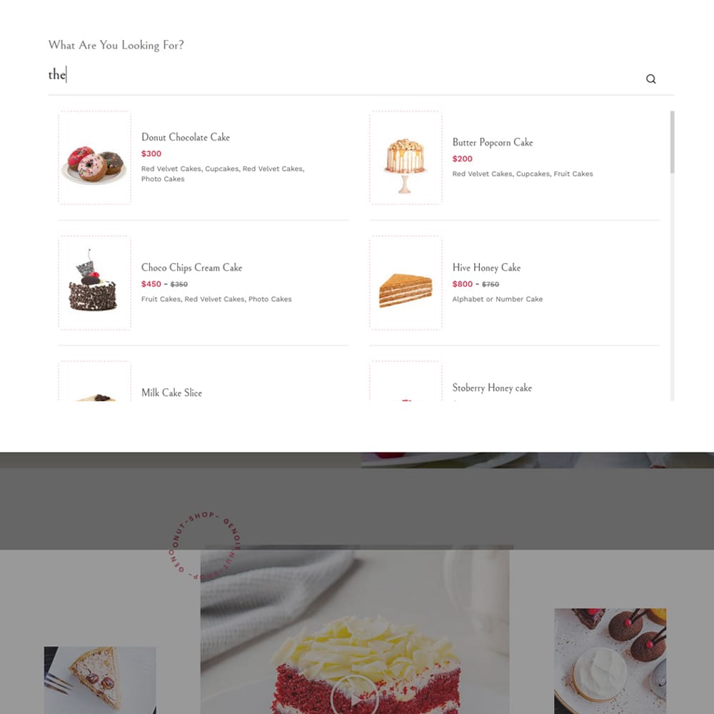 Genoise - Tema de WooCommerce para pastelería, pastelería y confitería